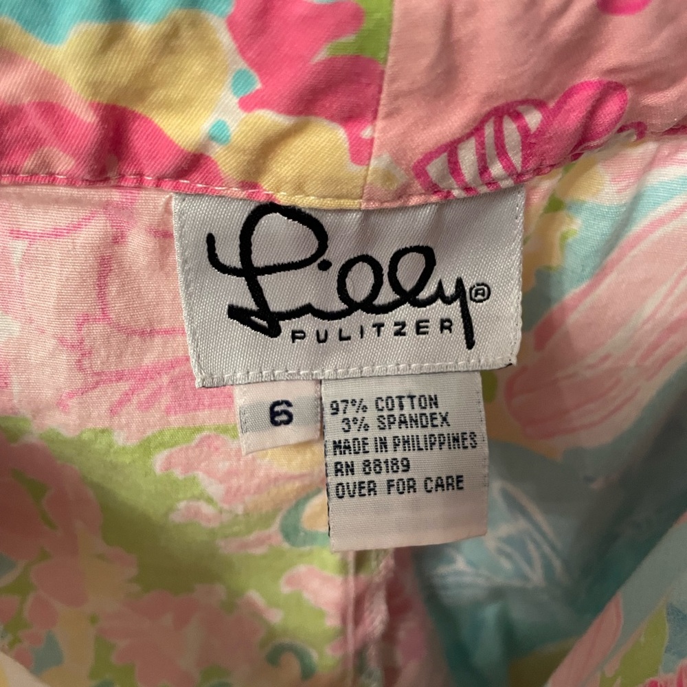 Lilly Pulitzer Multi Petal Patch Patchwork Croppe… - image 4
